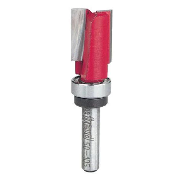 Pattern Router Bit - Top Bearing - Shank:1/4" - Diameter:9/16" - Cutting Length:3/4"